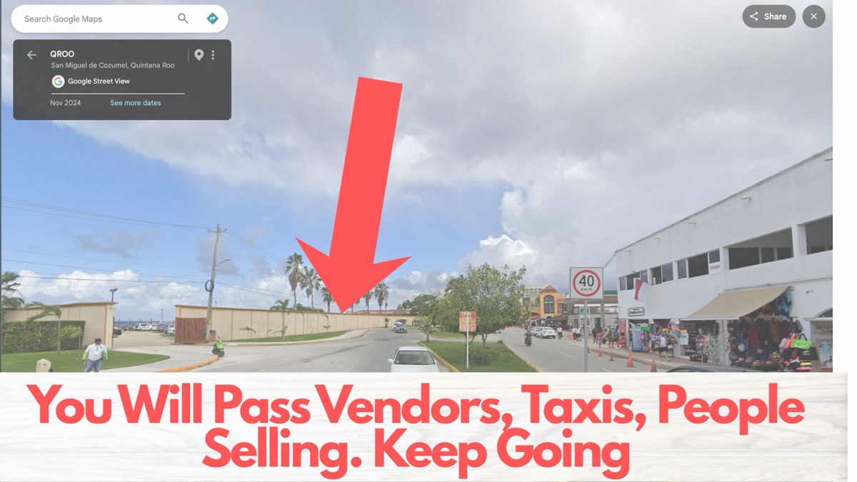 Vendors and taxis — keep going