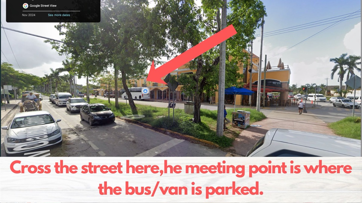 Cross the street